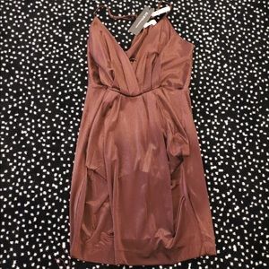 Bcbg champagne dress